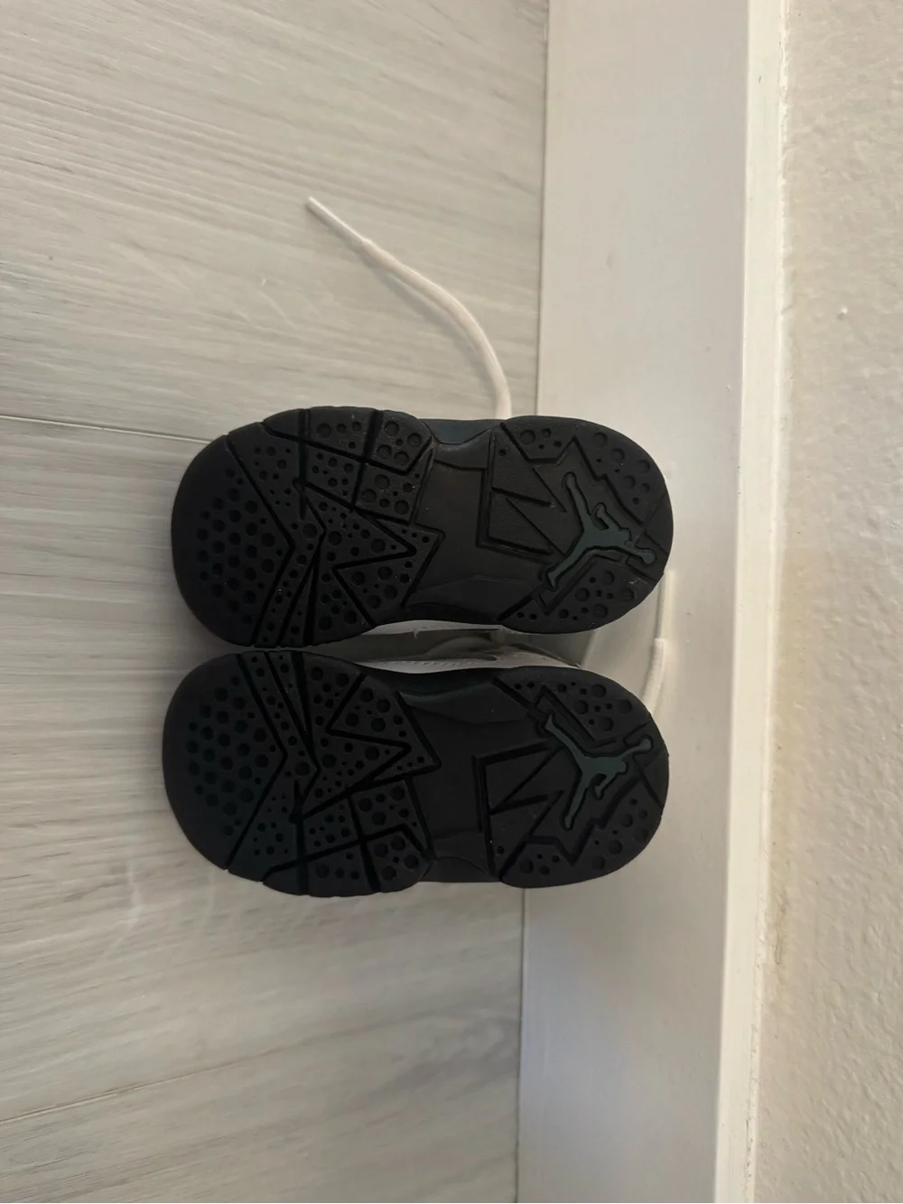 Jordan Kids White and Black Sneakers